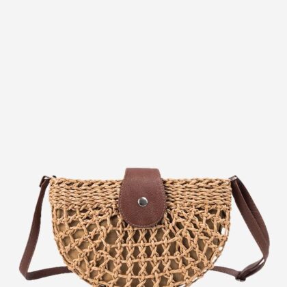 Semicircle Crochet Crossbody Bag